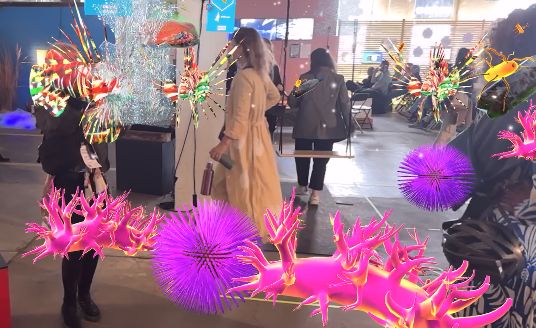 CURRENT, Interactive Augmented Reality Sound Installation by
				Anne Wichmann, Anke Schiemann and /p, 2024